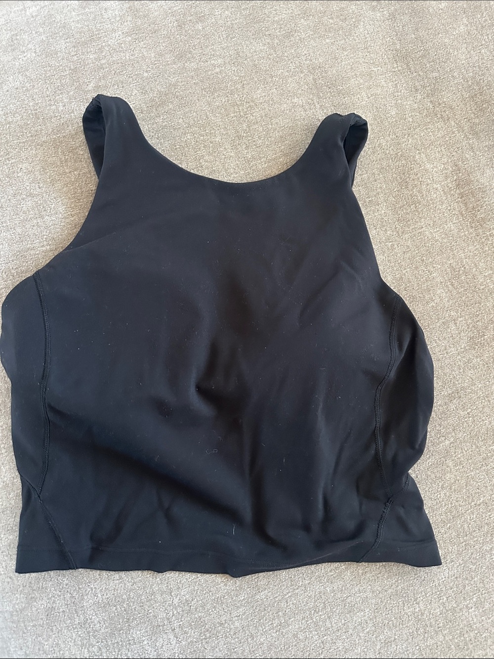 Lululemon Black Women's Tank Crop Top - Sleek Everyday Layering